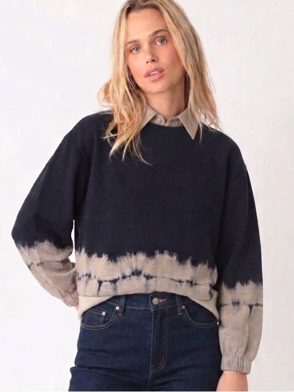 STELLA MCCARTNEY $575 • “ PTP • 2014 wool cotton sweater sweatshirt navy